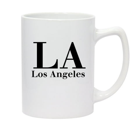 

LA Los Angeles - 14oz Ceramic White Statesman Coffee Mug White