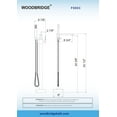 thumbnail image 2 of WoodBridge Deluxe Freestanding Faucet with Brushed Nickel finish, Square, F-0003, 2 of 6