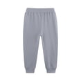 thumbnail image 5 of Boys And Girls Joger Elastic Waist Special Print Drawstring Sports Pants Gray 160, 5 of 5