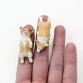 thumbnail image 2 of Paquete de 5 Figuras de escultura de Corgi pintadas a mano y hechas a mano, Adorno para perro mascota Decoración conmemorativa, 2 of 3