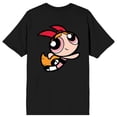 thumbnail image 3 of Powerpuff Girls Blossom Is The Self-Proclaimed Leader Crew Neck Short Sleeve Men's Black T-shirt, 3 of 7
