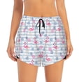 thumbnail image 2 of KLL Flamingo and Pineapple Pattern Shorts Women,Athletic Shorts High Waisted Running Shorts Pocket Sporty Short Gym Elastic Workout Shorts-XX-Large, 2 of 7