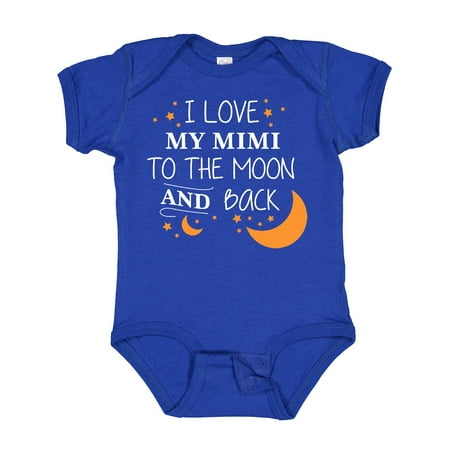 

Inktastic I Love My Mimi to the Moon and Back Gift Baby Boy or Baby Girl Bodysuit