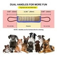 thumbnail image 2 of Oreillers Portables en Jute pour Chien, Lin Résistant aux Déchirures, Outils d'Entraînement pour Usage Intérieur Extérieur, Rembourrage en Soie Douce, Polyvalent pour Mâcher, Nettoie les Dents, Masse les Gencives (Bleu), 2 of 5