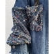 thumbnail image 4 of Chaqueta vaquera informal for mujer con lentejuelas en contraste, manga larga y diamantes de imitación., 4 of 7