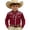 Brick Red, variant on Uoobin Boys Western Shirts Long Sleeve Pearl Snap Button Down Cowboy Shirt Toddler Kids Lapel Retro Country Tops 4-13 Years