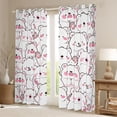 thumbnail image 2 of Castle Fairy Child Kids Teens Kawaii White Bear Black Out Curtains,Cartoon Animal Polar Bear Curtains Pack of 2 (42x63 Each),Pink White Bedroom Curtains,Ultra Soft Home Decor, 2 of 6