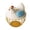 Blue-Gold, variant on Chicken Egg Basket Large Capacity with Ceramic Lid, Metal Wire Egg Storage Basket and Fruit Container with Mesh Iron Holder, Countertop Organizer for Fresh Eggs Vegetables Refrigerator Use