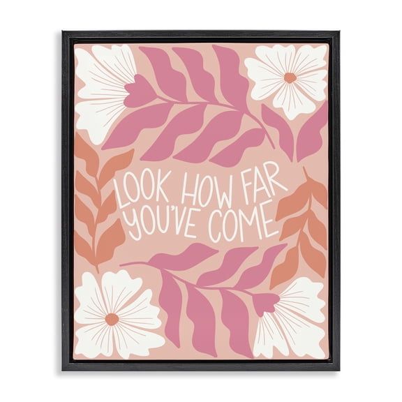 Stupell Industries Bohemian Black Floating Frame Canvas Art, 17 x 21, by Taylor Shannon Designs