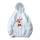 thumbnail image 2 of Sudadera con capucha blanca de Feliz Navidad para niños, sudadera bonita para fiesta de Navidad para niño o niña, ropa de moda con estampado de Papá Noel y ciervos para niños, 2 of 5