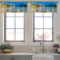 thumbnail image 4 of LALILO Kitchen Curtain Valance Monochrome Fruit Decorative Rod Pocket Window Curtain 52"x 18" Set of 2, 4 of 7