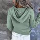 thumbnail image 4 of Sudaderas con cuello redondo para mujer, suéteres casuales lindos de manga larga, camisas con cremallera, blusas con bolsillos, 4 of 8