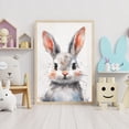 thumbnail image 4 of Modern Cute Cartoon Stuffed Rabbit Portrait Animal Posters Prints Canvas Painting Wall Art HD Picture For Living Room Home Decor50 x 70 cm, frameless,SKU-10, 4 of 7