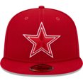 thumbnail image 2 of Men's New Era Scarlet Dallas Cowboys Super Bowl XXVII Main Patch 59FIFTY Fitted Hat, 2 of 5