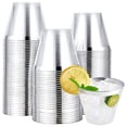 thumbnail image 1 of Vasos de plástico transparente [paquete de 100], vasos de plástico desechables, copas de vino de plástico, vasos desechables, vasos de cóctel desechables, vasos de plástico para fiestas, 1 of 5