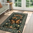 thumbnail image 6 of Lahome Decor 3'x5' Butterfly Bedroom Rug,Area Rugs 3x5ft Rugs for Entryway. Non-Slip Washable Rugs Stain Resistant Boho Floral Rug Low-Pile Throw Rug for ‎‎Living Room Office,Black, 6 of 10