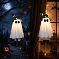 thumbnail image 4 of Sahpxhe Halloween Decorations Indoor Ghost Decor, Light Up Ghost Witch with High Heels LED Ornament for Indoor Outdoor Yard Tree Party Decor White, 4 of 7