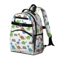 thumbnail image 2 of Dinosaur Pattern Cute School Backpack Bag for School with Padded Back and Adjustable Shoulder Straps 15.25"x11.5"x5.25", 2 of 5