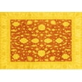 thumbnail image 1 of Ahgly Company Machine Washable Indoor Rectangle Oriental Yellow Traditional Area Rugs, 4' x 6', 1 of 4