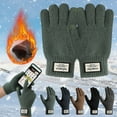 thumbnail image 2 of Sales! Anckoeil Ski Equipment Thermal Gloves For Men And Women, Touchscreen Knitted Gloves, Thermal Fleece Lined Winter Gloves, Elastic Cuff Windproof Running Cycling Gloves, 2 of 4