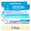 (2 pack) Vagisil Sensitive Skin Anti-Itch Cream for Women, with Hydrocortisone, Helps relieve Yeast Infection Irritation, Soothes & Cools, 1oz