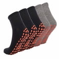 thumbnail image 1 of Novayard 5 Pairs Non Slip Socks Non Skid Sticky Grip Socks Yoga Pilates Hospital Socks Men Women, 1 of 7