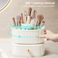 thumbnail image 3 of Organizador de maquillaje cuadrado con cajón, 5 ranuras, vitrina cosmética para tocador Hugtrwg Para estrenar, 3 of 9