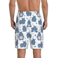 thumbnail image 6 of KLL Cute Hippos for Men's 1-Pack Shorts,Sleep Pajama Shorts for Men Soft Pj Shorts Men's Pajama Bottoms Sleepwear -4X-Large, 6 of 7