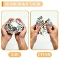 thumbnail image 6 of GARITIN Aluminum Foil Paper 223 Sq Ft, Heavy Duty Aluminum Foil, Non Stick Foil Roll with Cutter for Grilling, Cooking, Catering, Grill Foil Wraps for Food, 12 Inches Wide, Silver, 6 of 6