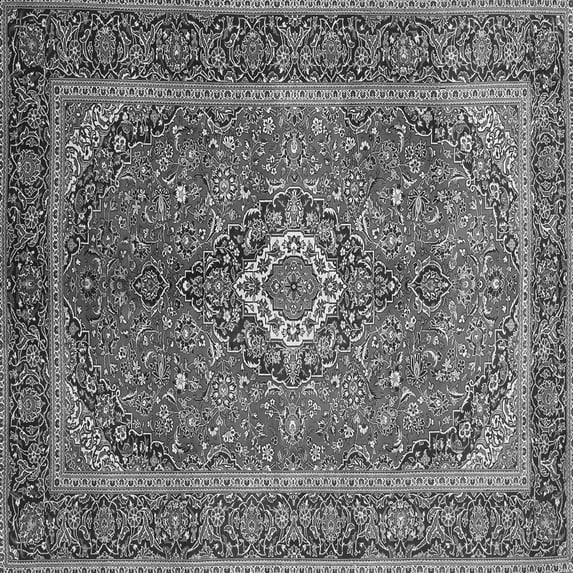 Ahgly Company Indoor Square Persian Gray Traditional Area Rugs, 8' Square