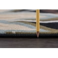 thumbnail image 4 of Transitional Area Rug (5'3'' Round) Floral Black, Red Indoor Round Easy to Clean, 4 of 6