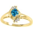 thumbnail image 2 of Tommaso Design� Genuine Blue Topaz Ring, 2 of 9