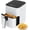 Black-U, variant on Air Fryer, 6-Quart Smart Air Fryer, 12-in-1 Functions - Air Fry, Roast, Reheat, Dehydrate, Bake, Steam, and More, 400Â°F Max Temperature, Grey