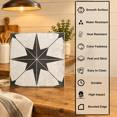 Star Patterned 12x12 Inch Encaustic Peel and Stick Wall Tile for ...