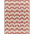 thumbnail image 2 of Mark&Day Outdoor Rugs, 6x9 Spring Global Indoor/Outdoor Dark Coral/Ivory Area Rug, Non Shedding Pink Ivory Carpet for Patio, Porch, Deck, Bedroom, Living Room or Kitchen (6'7" x 9'), 2 of 5