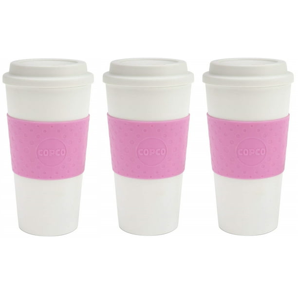 Copco Acadia Reusable BPA Free Plastic Coffee Travel Mug 16 Oz Pack Of