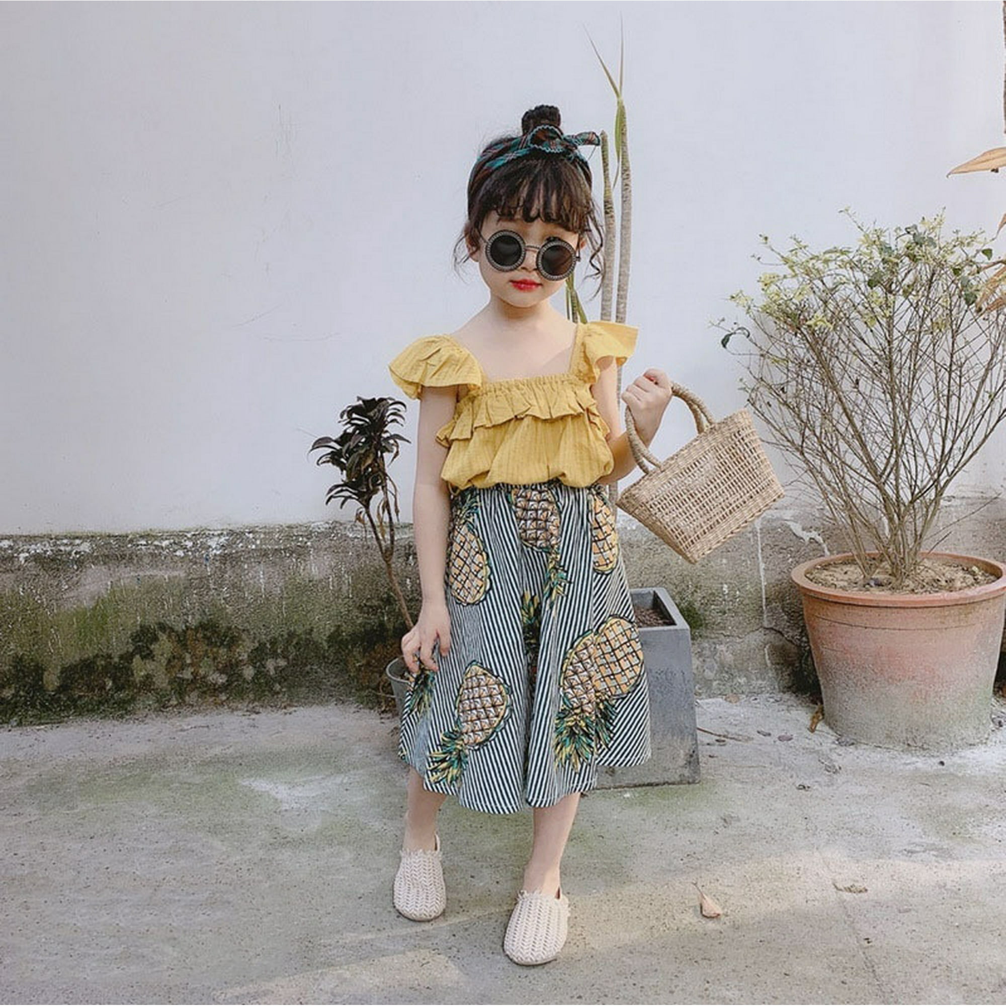 Girls pineapple dress online