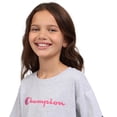 thumbnail image 3 of Champion Girls Meet and Greet Loose-Fit Tee - Heather Gray - Size Large, 3 of 4