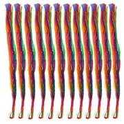 Rainbow Ribbon Dance Ribbon Colored Ribbon for Kids 12pcs (Multi-colored)