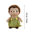 thumbnail image 3 of Gallickan Hedgehog Stuffed Animals for Girls, Hedgehog Doll Wearing Clothes Animals Toys for Kids Boys Girls Christmas Birthday Gifts, Brown, 3 of 6