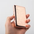thumbnail image 6 of Stylish Simple Beautiful Metal Ladies and Men's Cigarette Case, RFID Credit Card Metal Wallet,Holds 14pcs 100's cigarettes (W22 Rose), 6 of 7