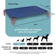 thumbnail image 4 of Cama Elevada Esquimal Azul Rojo con Malla Transpirable para Perro Chico Interior y Exterior, 4 of 7