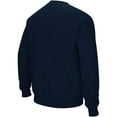 thumbnail image 2 of Men's Colosseum Navy Auburn Tigers Arch & Logo Crew Neck Sweatshirt, 2 of 4