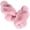 Pink, variant on ELElax Women's Cross Band Slippers Fuzzy Soft House Slippers Plush Furry Warm Cozy Open Toe Fluffy Home Shoes Comfy Indoor Outdoor Slip On Breathable, White
