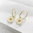 thumbnail image 2 of Fashion Flower Wedding 18k Yellow Gold Plated Drop Earrings Women Jewelry A Pair, 2 of 2