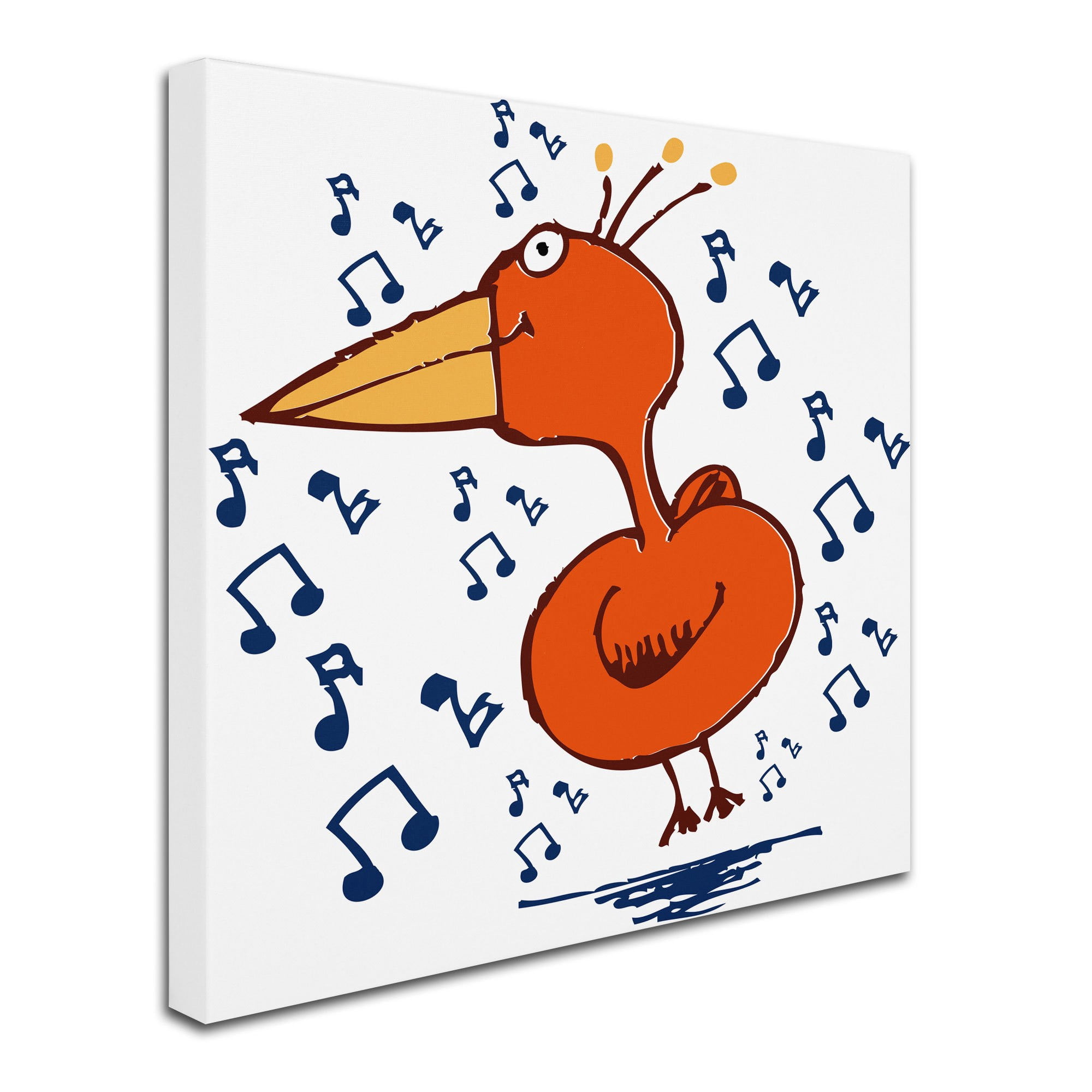 Carla Martell 'Music Bird' Canvas Art