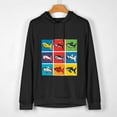 thumbnail image 2 of JEUXUS Fishing-Shirt I'd Rather Fishing Funny Bass Dad T-Shirt Long-sleeved Hoodie, 2 of 4