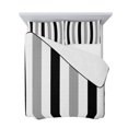 thumbnail image 7 of Black Gray Striped Twin Size Down Alternative Comforter, Lightweight Comforter Quilt Bedding Set with Pillow Shams Farmhouse Stripe Art All Seasons Bed Comforter Duvet Insert 68"x86", 7 of 7