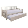 thumbnail image 4 of CASTLE PLACE Solid and Manufacturer Wood Vintage Style Twin Size Daybed with Trundle White, 4 of 10