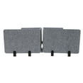 thumbnail image 6 of Stand up Desk ReFocus Raw Clamp-on Acoustic Desk Divider Privacy Panel Grey 15mm, 6 of 13